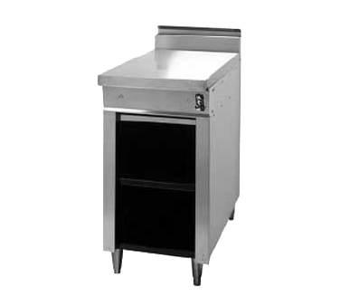Montague Stainless Steel Heavy Duty 18" Wide Gas Range with Manual Controls and Open Cabinet Base