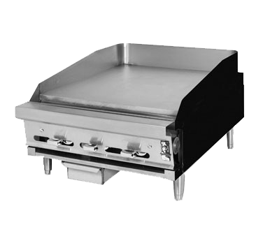 Montague Stainless Steel Heavy Duty 48" Wide Countertop Gas Range with Griddle and Manual Control