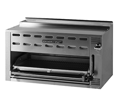 Montague Stainless Steel 36" Wide Gas Range Mount Salamander Broiler with Burners