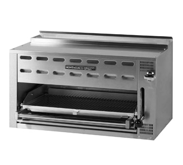 Montague Stainless Steel Heavy Duty 36" Wide Gas Range Mount Salamander Broiler with Burners