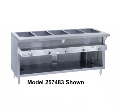 Duke Thurmaduke™ Steamtable Gas Unit 46"W x 36"H x 34"D Stainless Steel With Integral Cutting Board Shelf