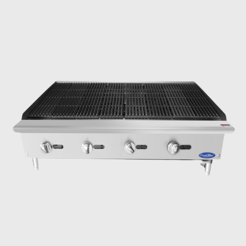 Atosa Stainless Heavy Duty Four Burner Radiant Charbroiler 48" W