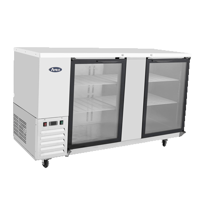 superior-equipment-supply - Atosa Catering Equipment - Atosa Stainless Steel 68" Wide Refrigerated Bar Cooler With Two Glass Doors