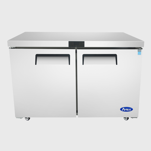 Atosa Stainless Two Door Undercounter Freezer 48" W