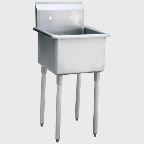 Atosa Stainless One Compartment Mop Sink 21" W
