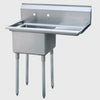 Atosa Stainless One Compartment Sink With Right Drainboard 39