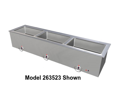 Duke Slimline Food Well 46-1/4"W x 17.25"D x 12.75"H Stainless Steel Top Steel Exterior With Operator's Rail