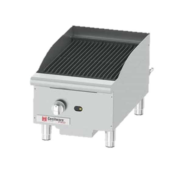Grindmaster Cecilware Gas Countertop Charbroiler One Burner 15"W