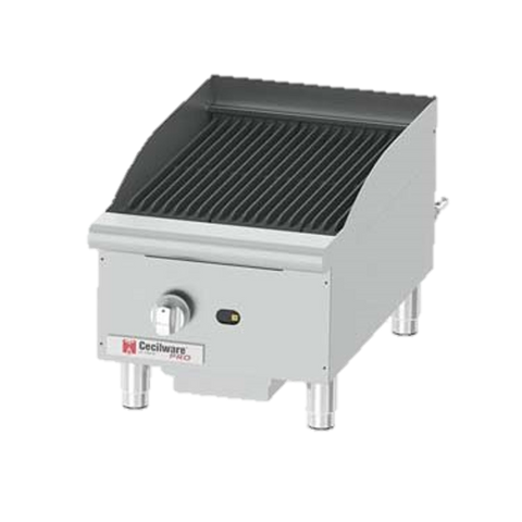 Grindmaster Cecilware Gas Countertop Charbroiler One Burner 15"W
