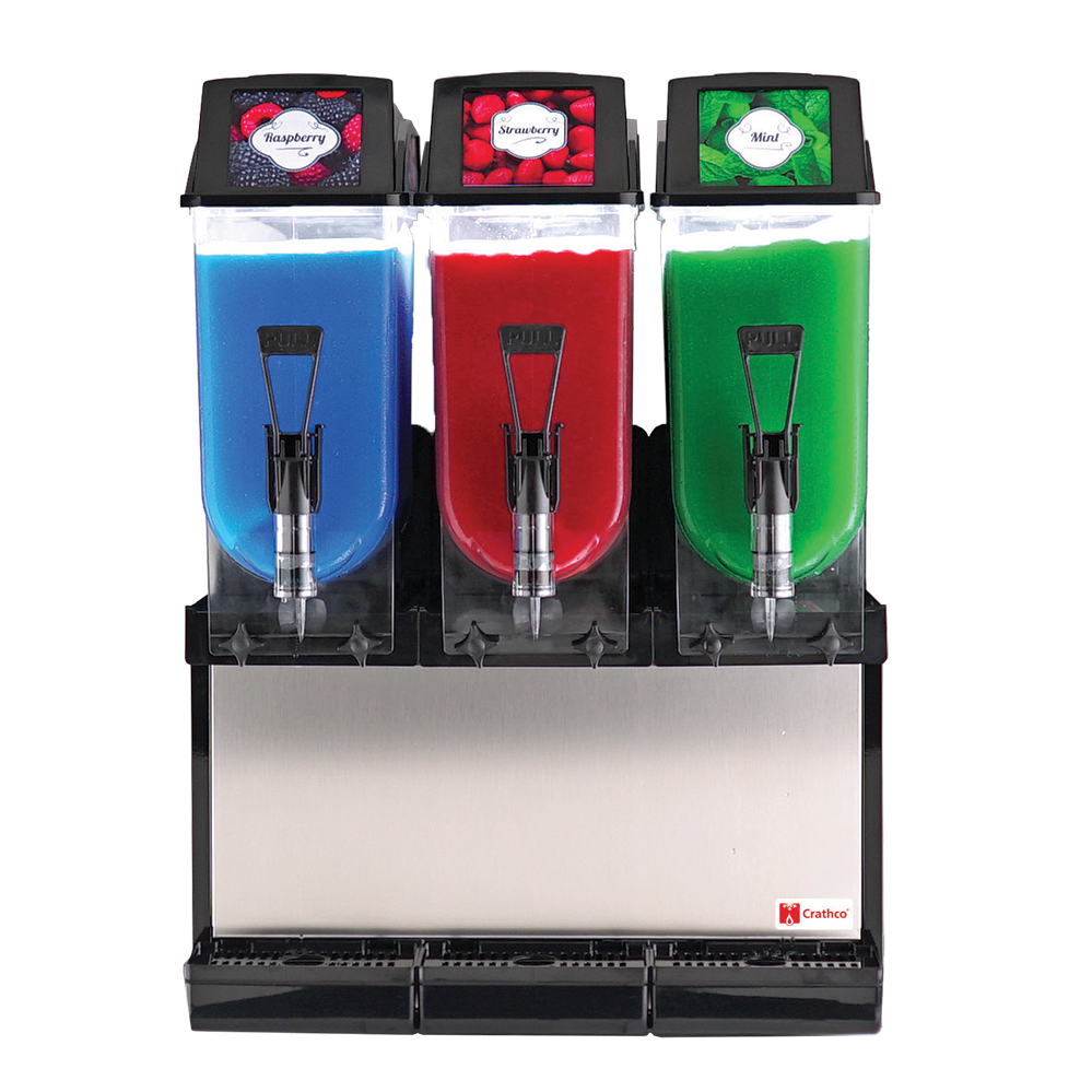 Grindmaster Cecilware Frozen Drink Machine Non-Carbonated Three 3.2 Gallon Bowls