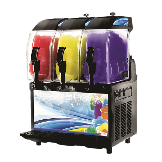 Grindmaster Cecilware Frozen Drink Machine Non-Carbonated Three 2.9 Gallon Insulated Bowls Electronic Controls