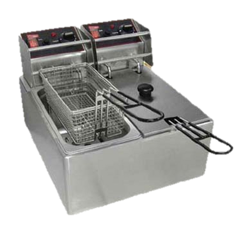Grindmaster Cecilware Electric Fryer Split Pot Countertop 6 lbs Fat Capacity Each