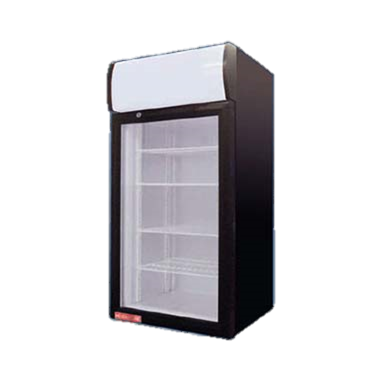 Grindmaster Cecilware Countertop Merchandiser Refrigerator Four Shelves Reach-In Display Case