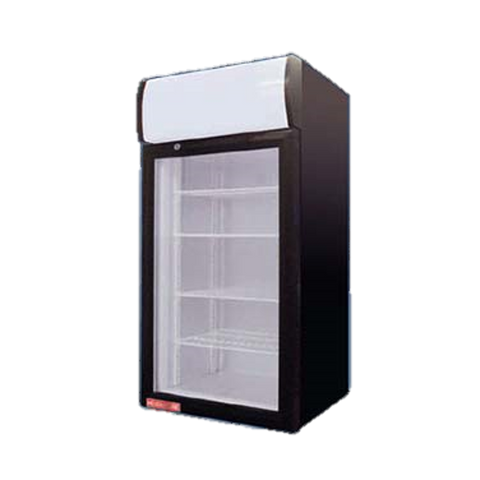 Grindmaster Cecilware Countertop Merchandiser Refrigerator Four Shelves Reach-In Display Case