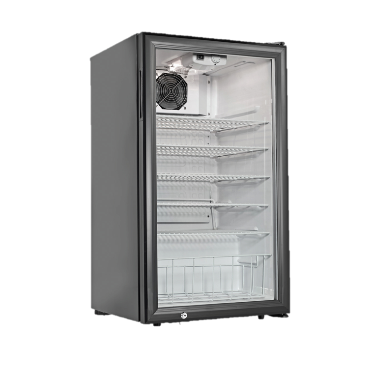 Grindmaster Cecilware Countertop Merchandiser Refrigerator Five Shelves Reach-In Display Case