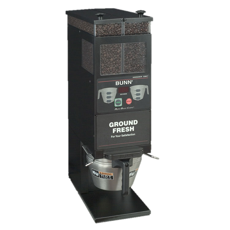 Bunn G9-2T BrewWISE DBC Portion Control Coffee Grinder - Stainless