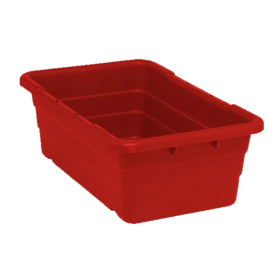 Quantum FoodService Bulk Goods Tub 9.75 Gallon Capacity Red