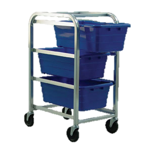 Quantum FoodService Tub Rack Mobile 41"H Blue