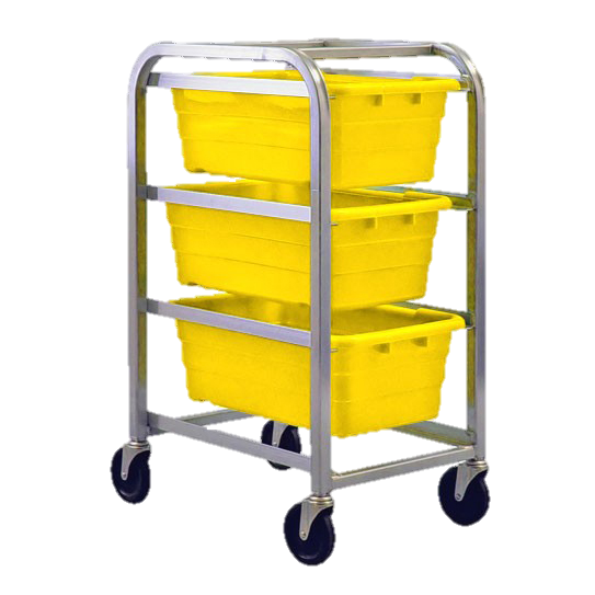 Quantum FoodService Tub Rack Mobile 41"H Yellow