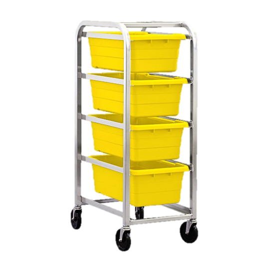 Quantum FoodService Tub Rack Mobile 51"H Yellow