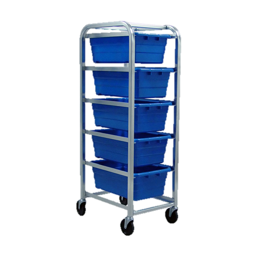 Quantum FoodService Tub Rack Mobile 61"H Blue