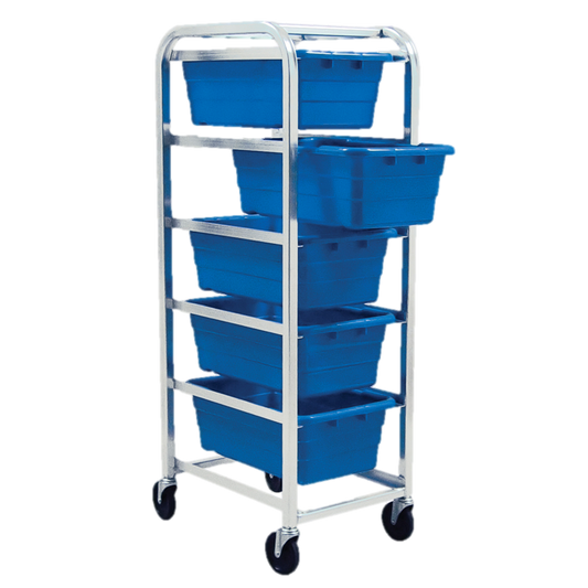 Quantum FoodService Tub Rack Mobile 61"H Blue