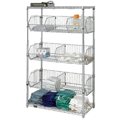 Quantum FoodService Shelving Basket Unit 63" x 36" x 24"