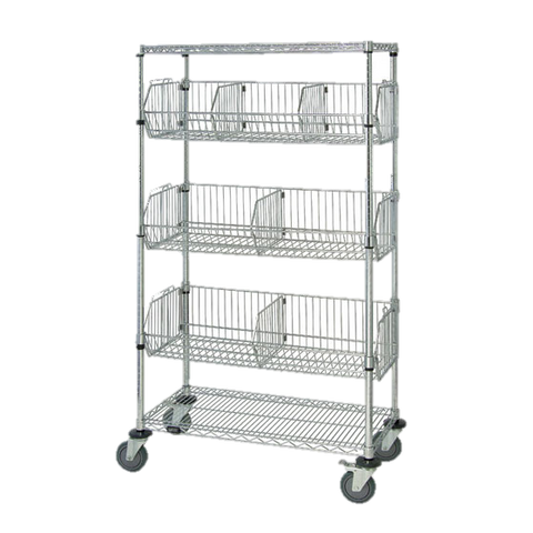 Quantum FoodService Shelving Basket Unit 69" x 48" x 18"