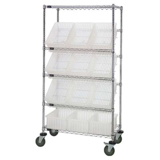 Quantum FoodService Wire Shelving Unit Twelve 6"H Bins