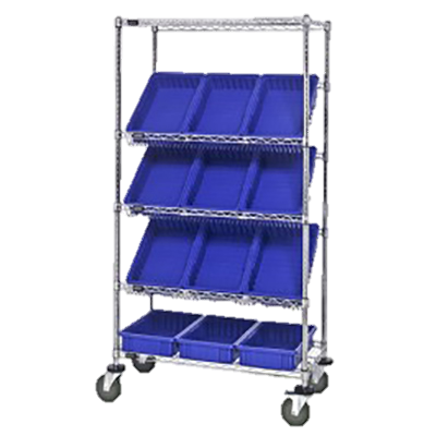 Quantum FoodService Wire Shelving Unit Twelve 8"H Bins