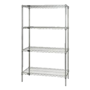 Quantum FoodService Wire Shelving Unit 54"W x 24"D Stainless Steel