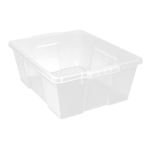 Quantum FoodService Tote Box 50 lbs. Capacity Clear