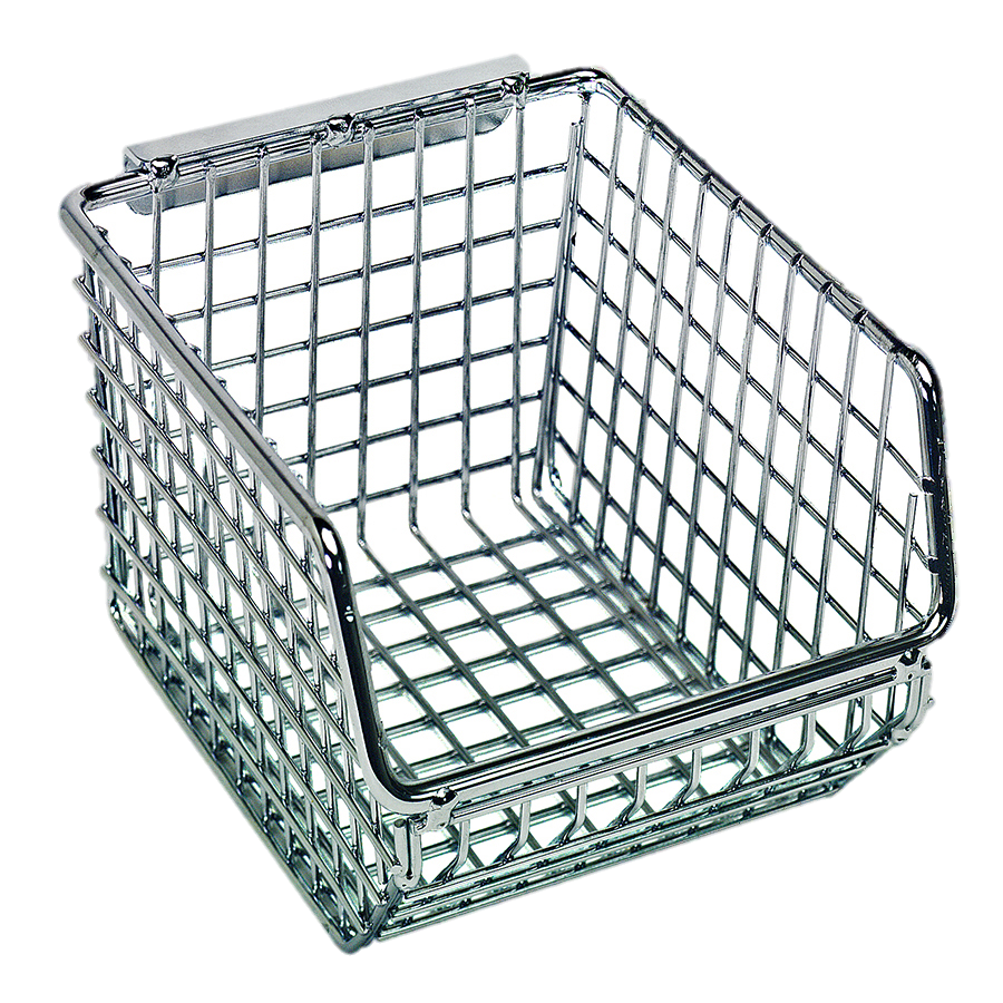 Quantum FoodService Wire Basket 5-1/4"W x 4-1/4"D Chrome Finish