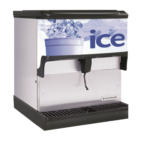 Manitowoc Ice Dispenser with Water Valve Countertop 23"W x 34-7/8"H 150 lb. Capacity Stainless Steel