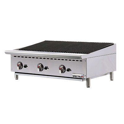 Spectrum Charbroiler Countertop Natural Gas Stainless Steel 36"W x 34-7/16"D