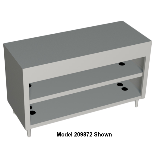Duke AeroServ™ Solid Counter Top 60"W x 24.5"L x 36"H Stainless Steel With Adjustable Feet