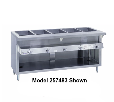 Duke Thurmaduke™ Steamtable Gas Unit 32"W x 36"H x 34"D Stainless Steel With Integral Cutting Board Shelf