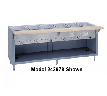 Duke Thurmaduke™ Steamtable Gas Unit 32"W x 36"H x 25.5"D Stainless Steel With Adjusable Feet