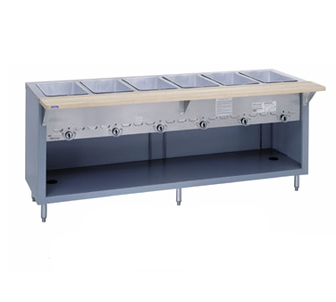 Duke Thurmaduke™ Steamtable Gas Unit 88"W x 36"H x 25.5"D Stainless Steel With Adjusable Feet