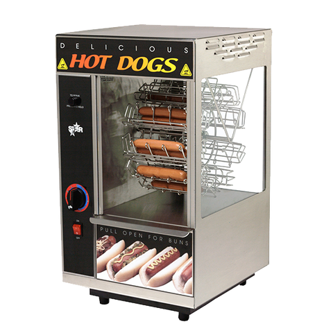 superior-equipment-supply - Star Manufacturimg - Star Stainless Steel Broil-O-Dog Hot Dog Broiler 18 Dogs & 12 Buns Capacity