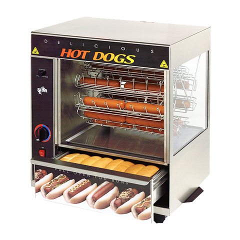 superior-equipment-supply - Star Manufacturimg - Star Stainless Steel Broil-O-Dog Hot Dog Broiler 36 Dogs & 32 Buns Capacity