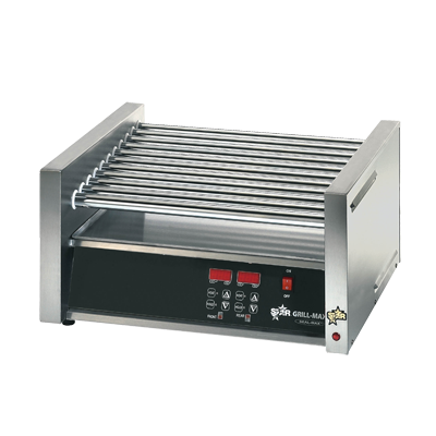 superior-equipment-supply - Star Manufacturing - Star Stainless Steel Electronic Controls Hot Dog Grill With 30 Hot Dogs Capacity