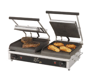 superior-equipment-supply - Star Manufacturimg - Star Two-Sided Electric Sandwich Grill 20" Wide Cooking Surface Smooth/Grooved Iron Grill Plates