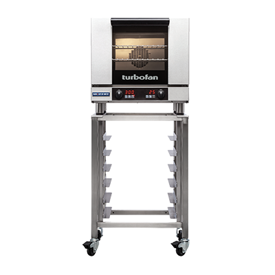 Moffat Electric Stainless Steel Countertop Convection Oven with Tray Spacing and Digital Display Time