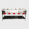 Atosa Stainless Steam Table With Five Open Pan Wells 72