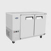 Atosa Stainless Two Solid Door Refrigerated Back Bar Cooler 48