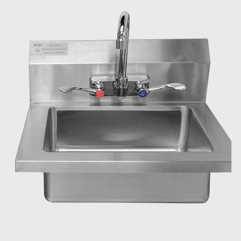 Atosa Stainless MixRite Hand Sink Wall Mount 18" W