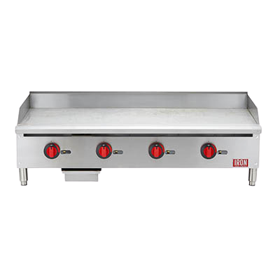 Iron Range 48"W Countertop Griddle Natural Gas Stainless Steel
