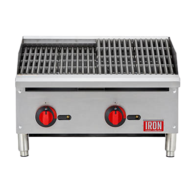 Iron Range 24" Radiant Charbroiler Natural Gas Stainless Steel