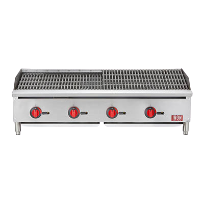 Iron Range 48" Radiant Charbroiler Natural Gas Stainless Steel